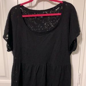 Torrid - Skull Burnout Peplum Top